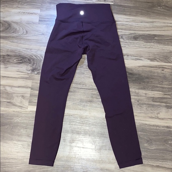 Lululemon Dark Purple Wunder Under High-Rise 7/8 - Picture 2 of 5